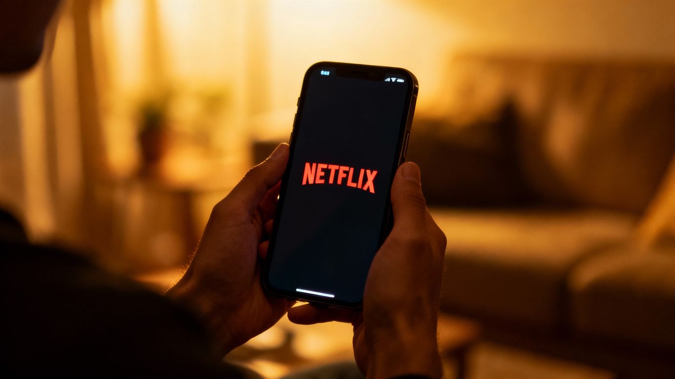 Netflix app on a smartphone screen.