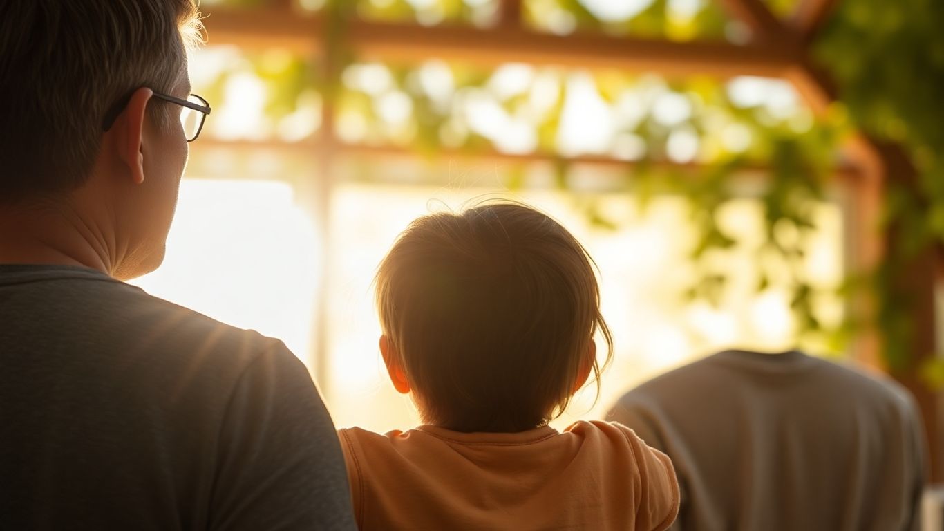 Família olhando para o futuro