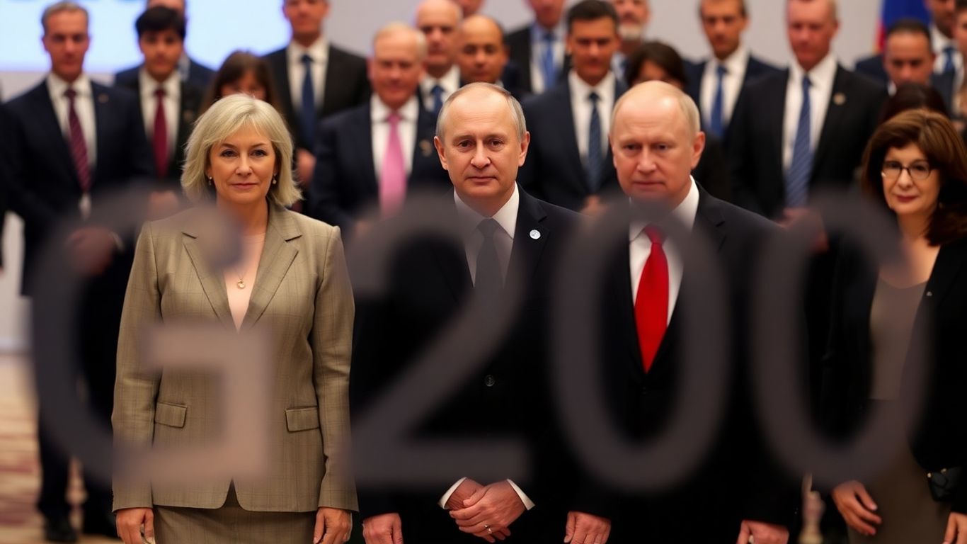 Russian delegation at G20 summit