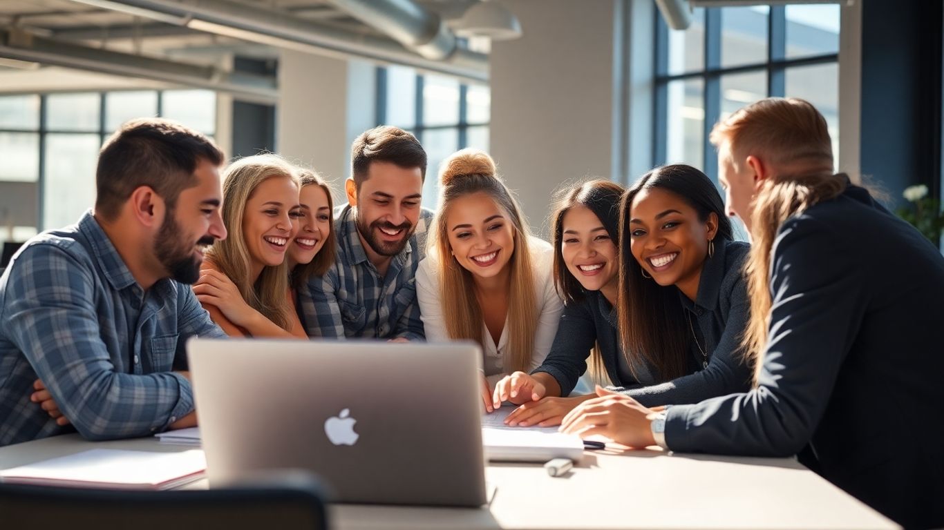 Team building activity boosting employee engagement and retention.