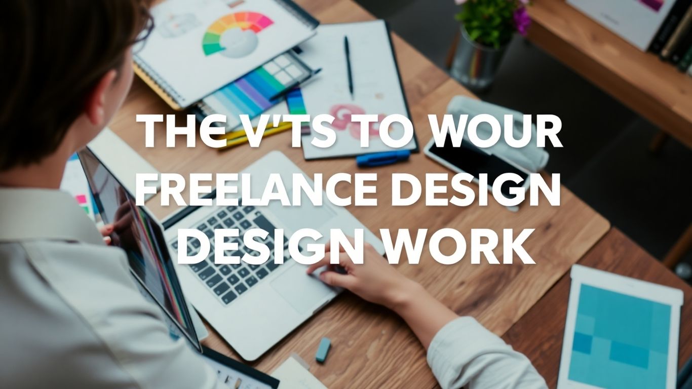 Freelance designer working on a creative project.