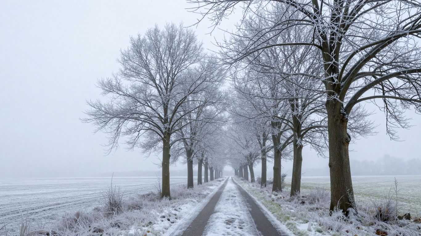 Winterse natuur op de Kampina in Brabant