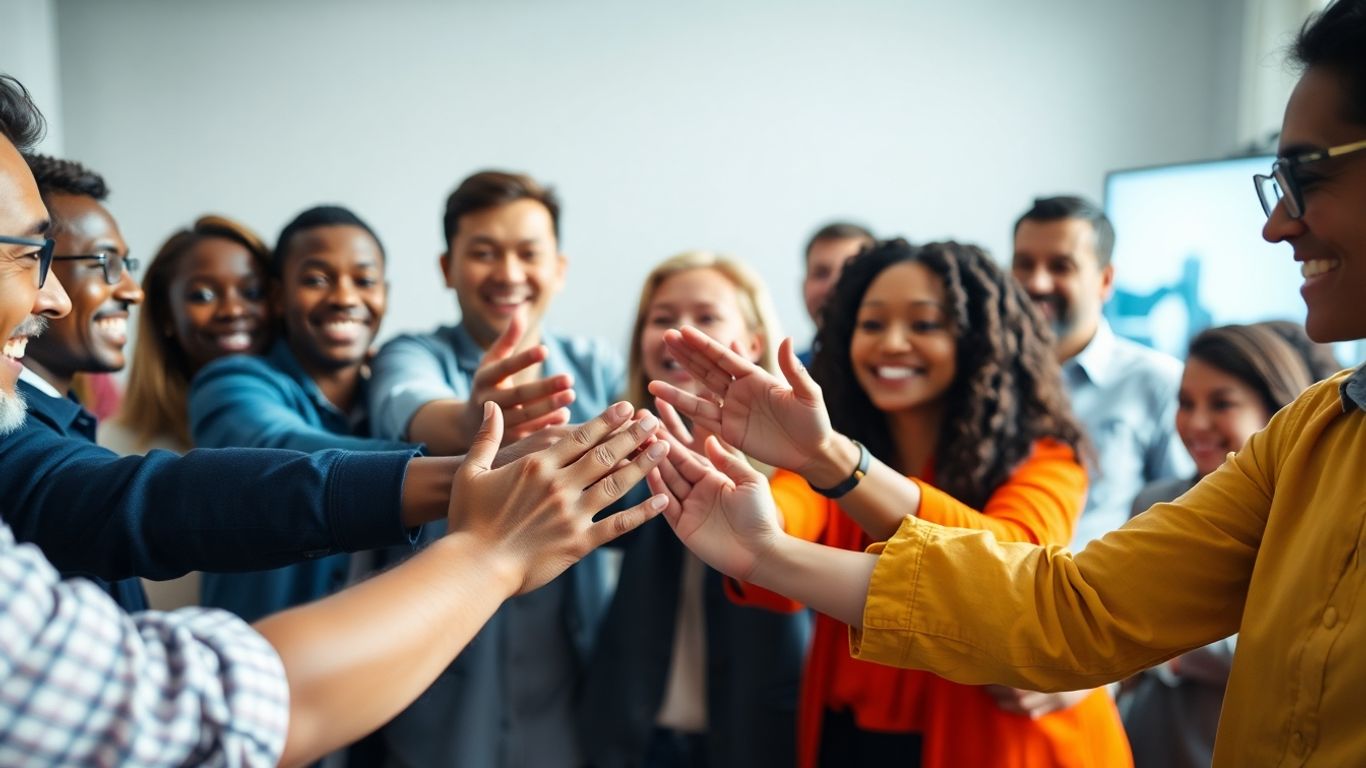 Community managers engaging people online for growth.