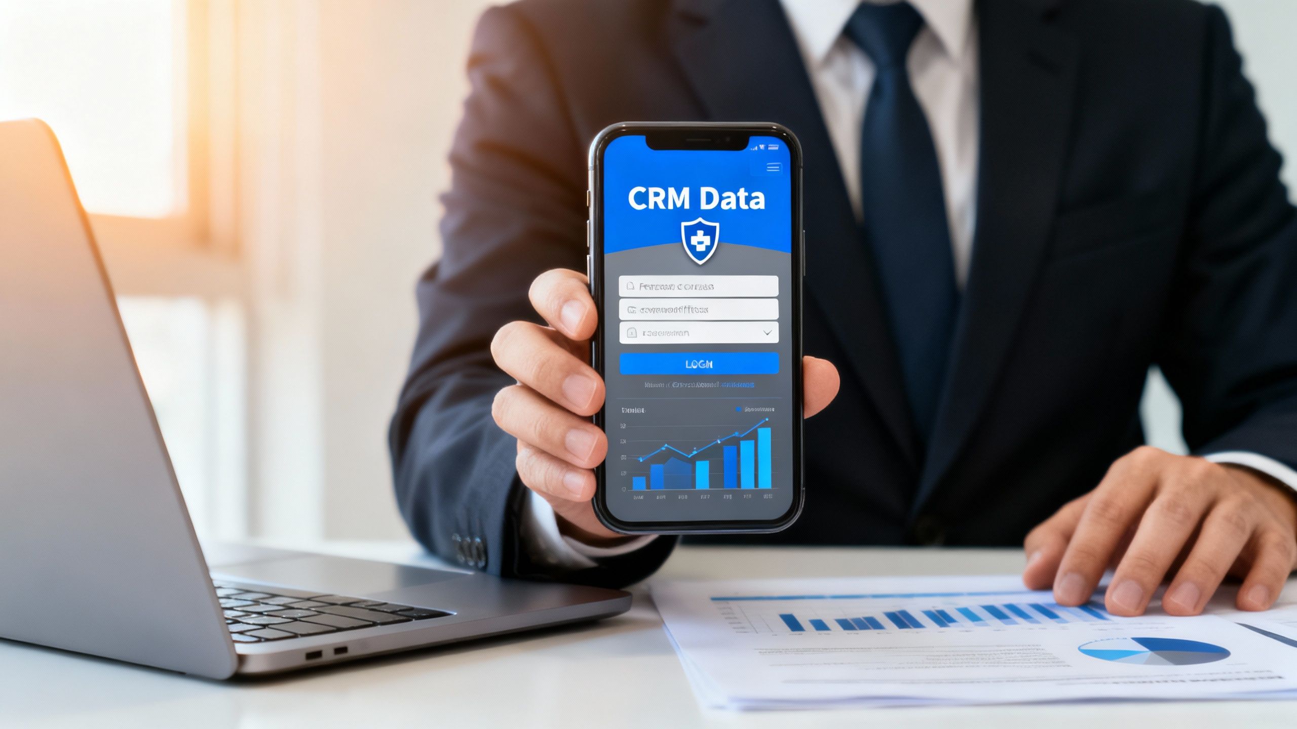 Предприниматель получает доступ к безопасным CRM-данным с мобильного устройства
