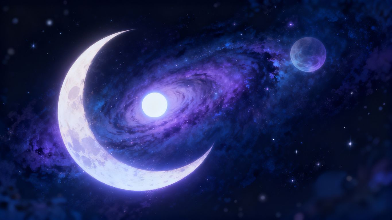 Lunar Nodes: North and South Node celestial orbs.