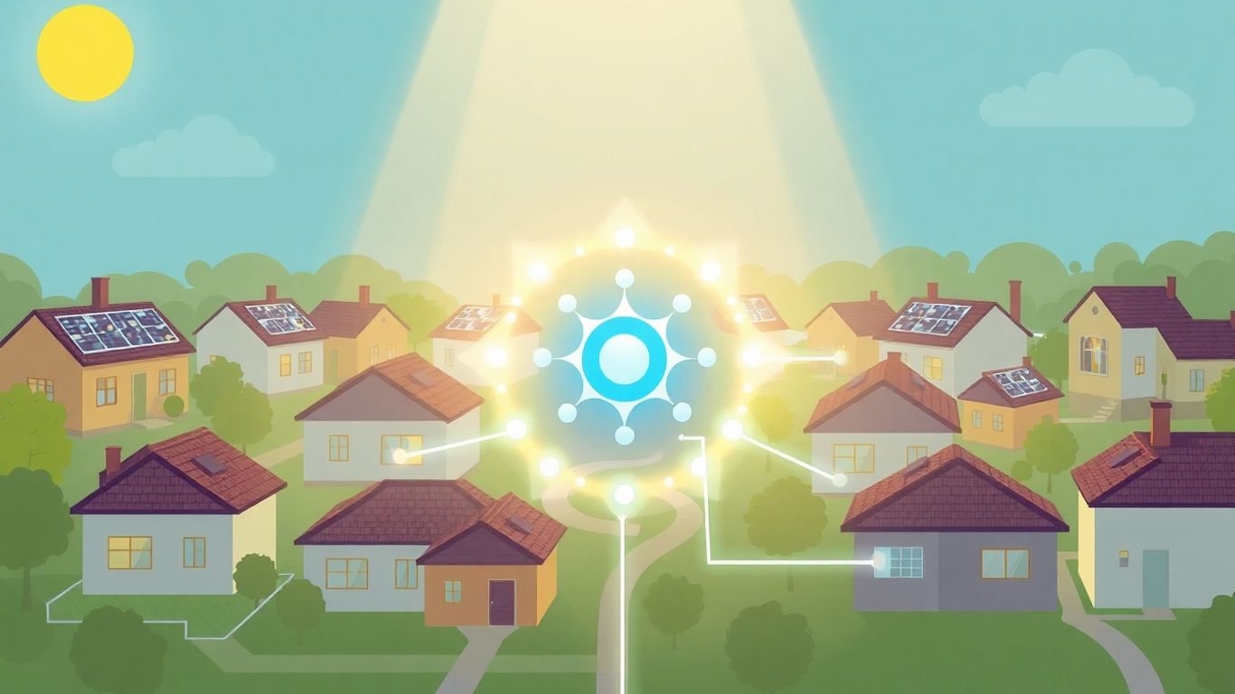 Maison connectées, énergie partagée, panneau solaire