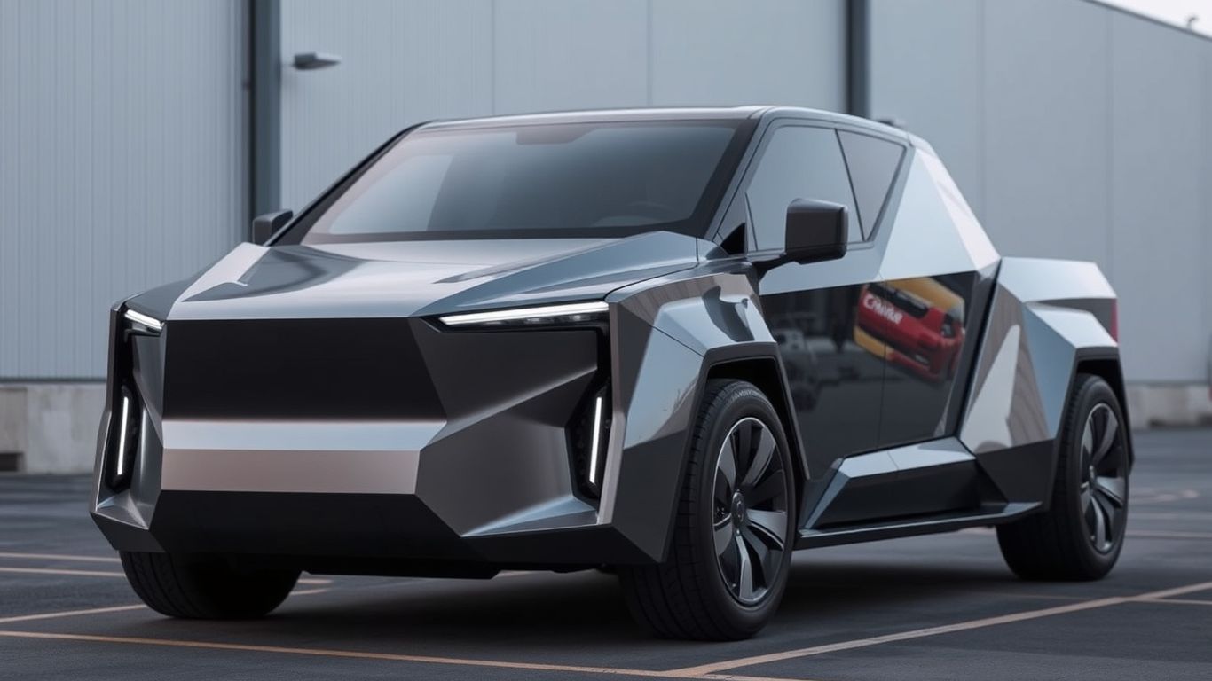 Tesla Cybertruck with delayed Powershare feature.