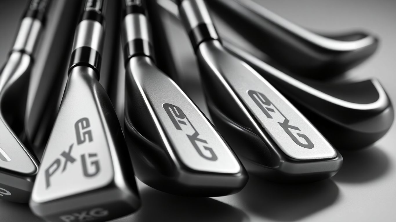 Latest PXG golf clubs with sleek, modern design.