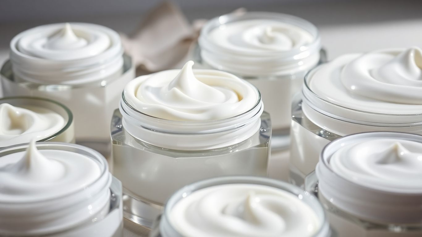 Creme hidratante cu acid hialuronic pentru piele.