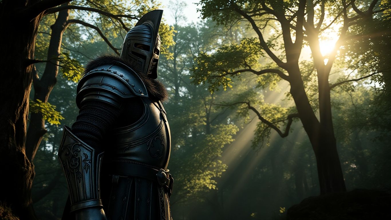 Kingdom Come: Deliverance II knight in forest setting.
