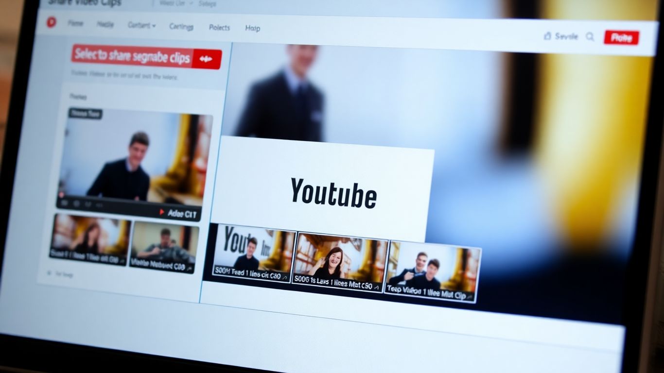 Creating and sharing YouTube video clips