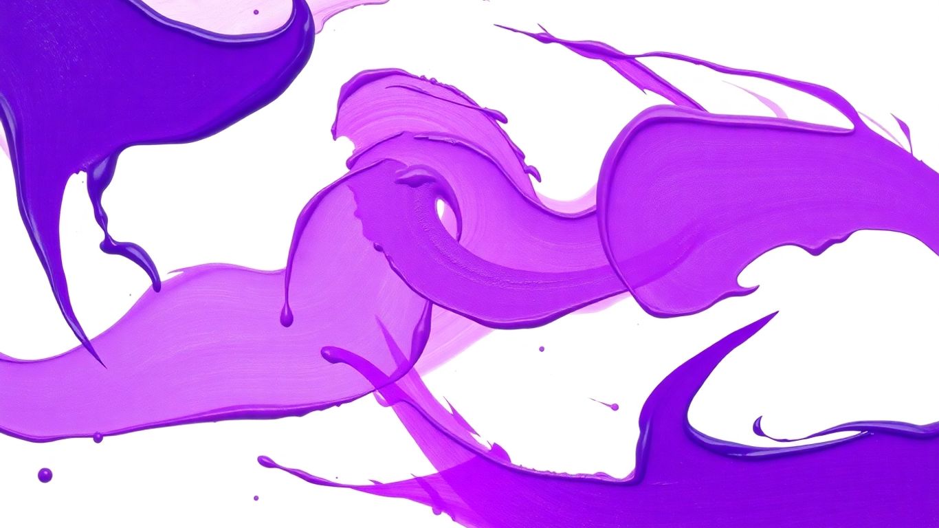 Various shades of purple paint swirling together.