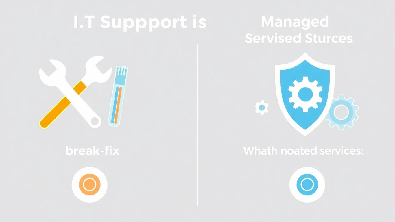 Break Fix vs Managed Services IT Support Infographic