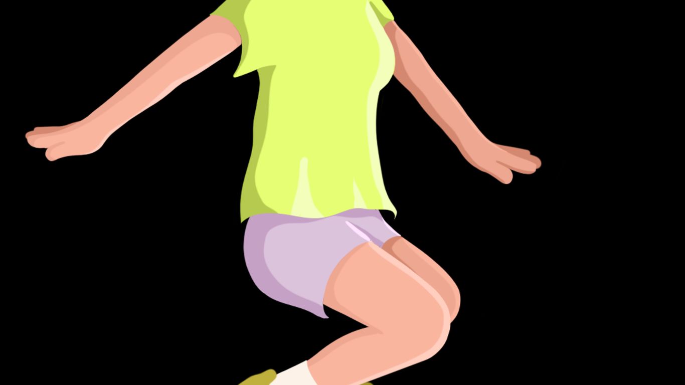 A person jumping over a rope, engaged in a fun activity.