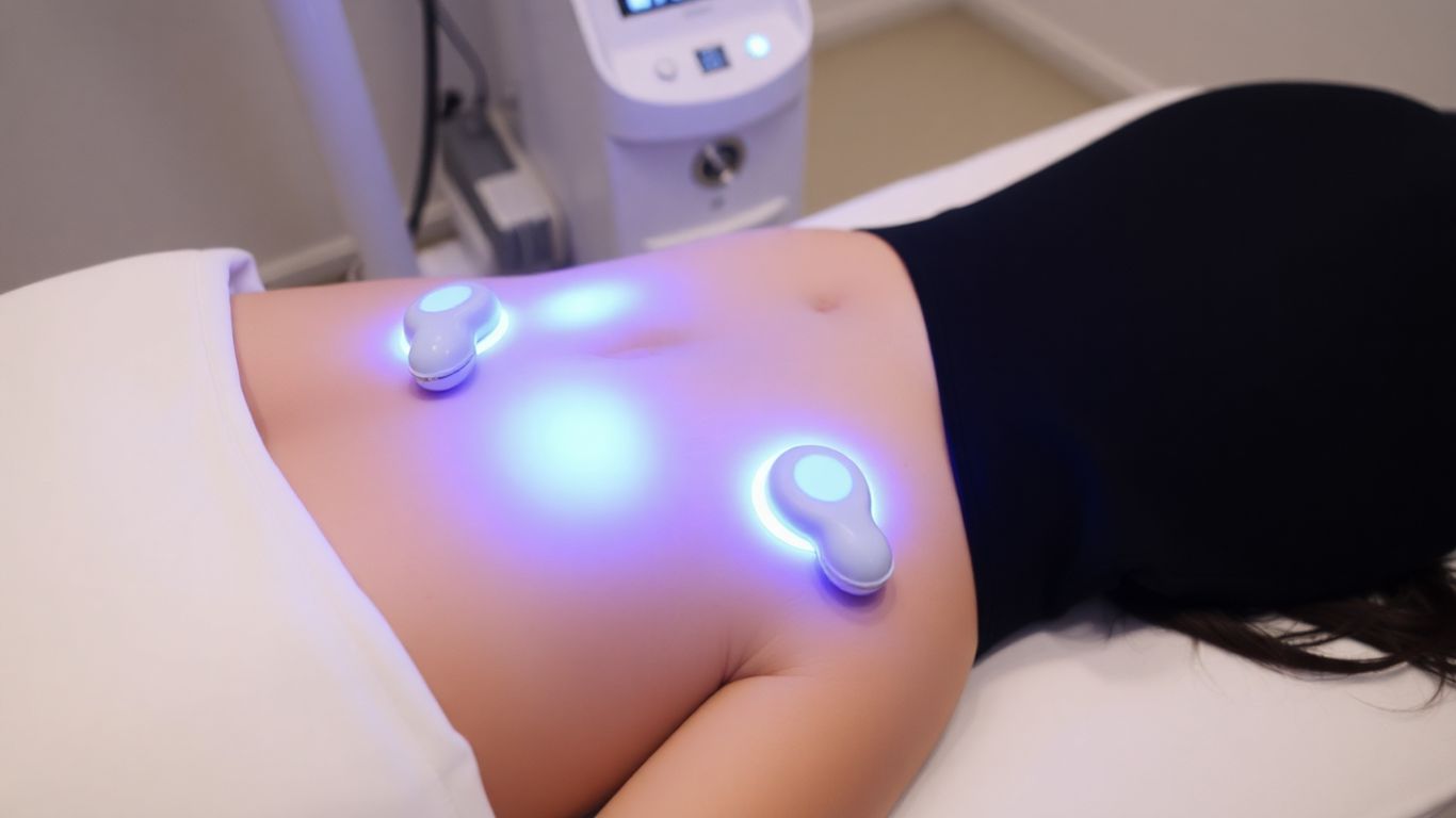 Emsculpt NEO treatment on abdomen for body contouring.