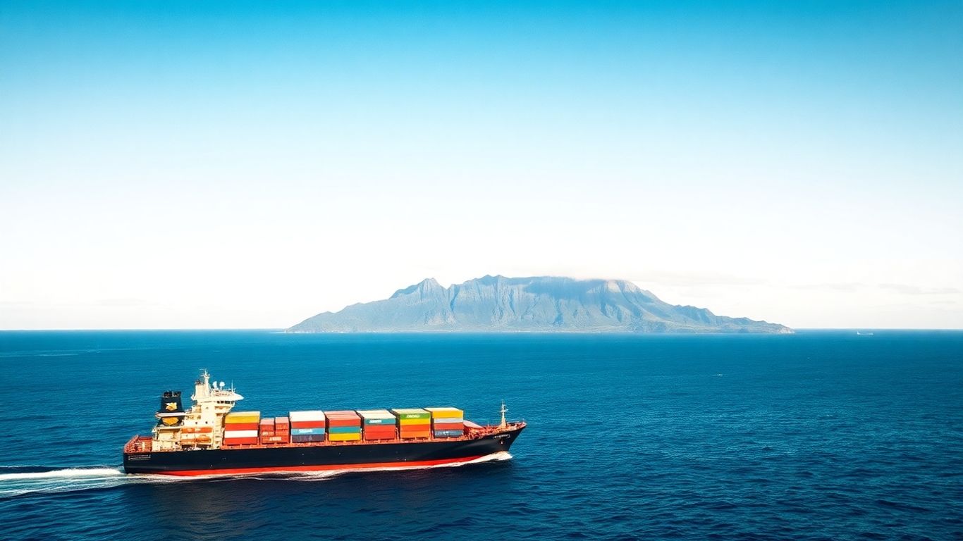 夏威夷海运专线：船只运送家居用品至岛屿