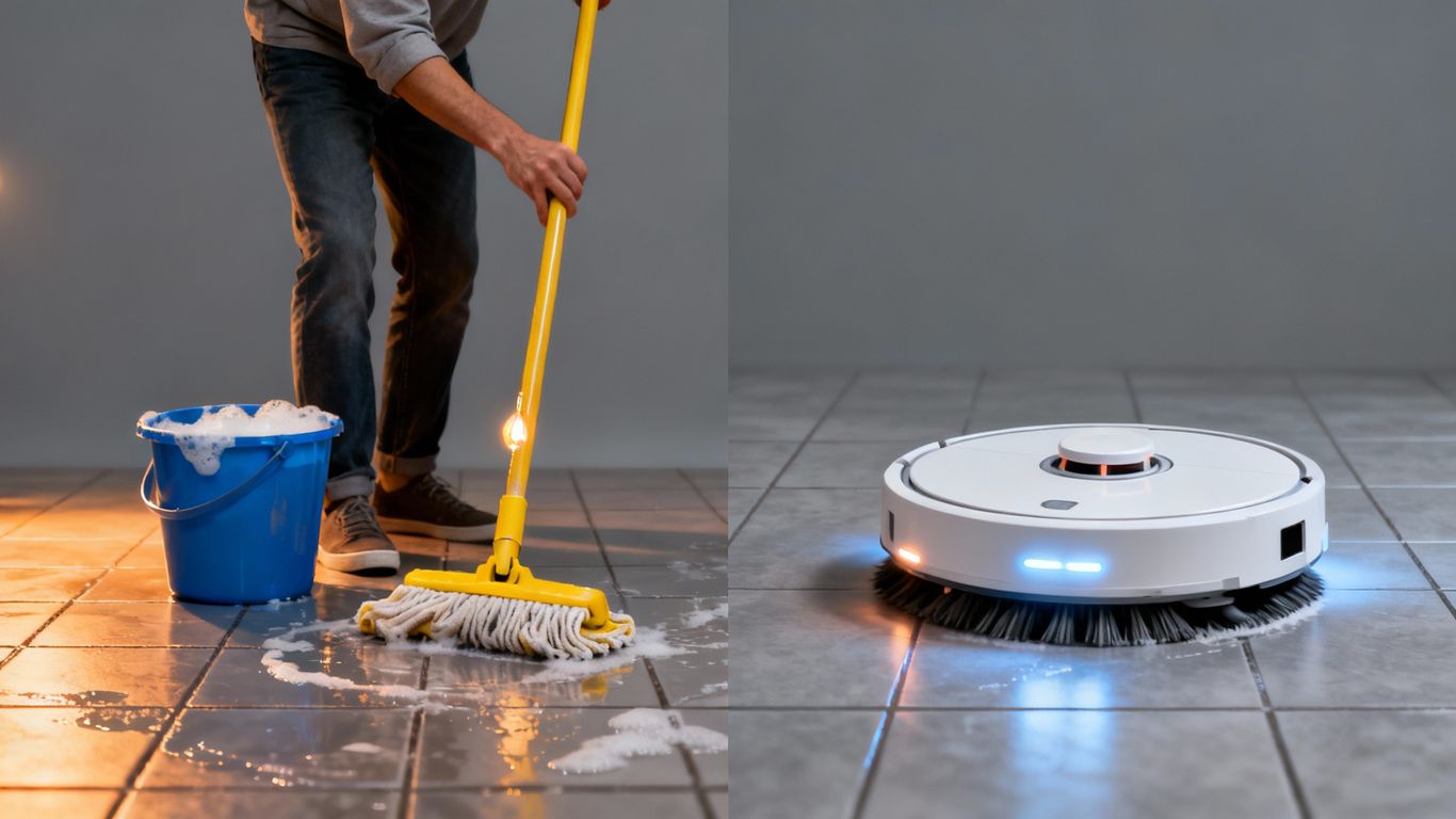 Ručné a strojové umývanie podláh