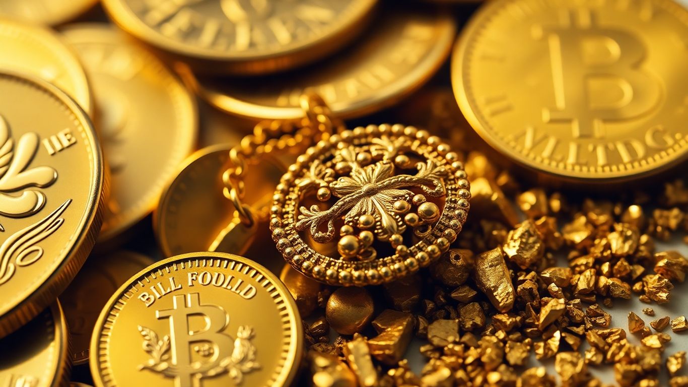 可兑换黄金的不同形式（废料、硬币、珠宝）