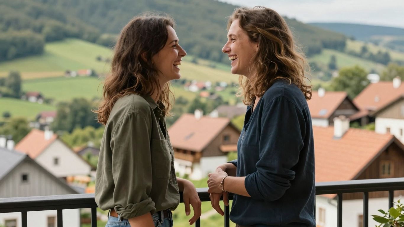 Para ciesząca się weekendowym wypadem w Polsce.