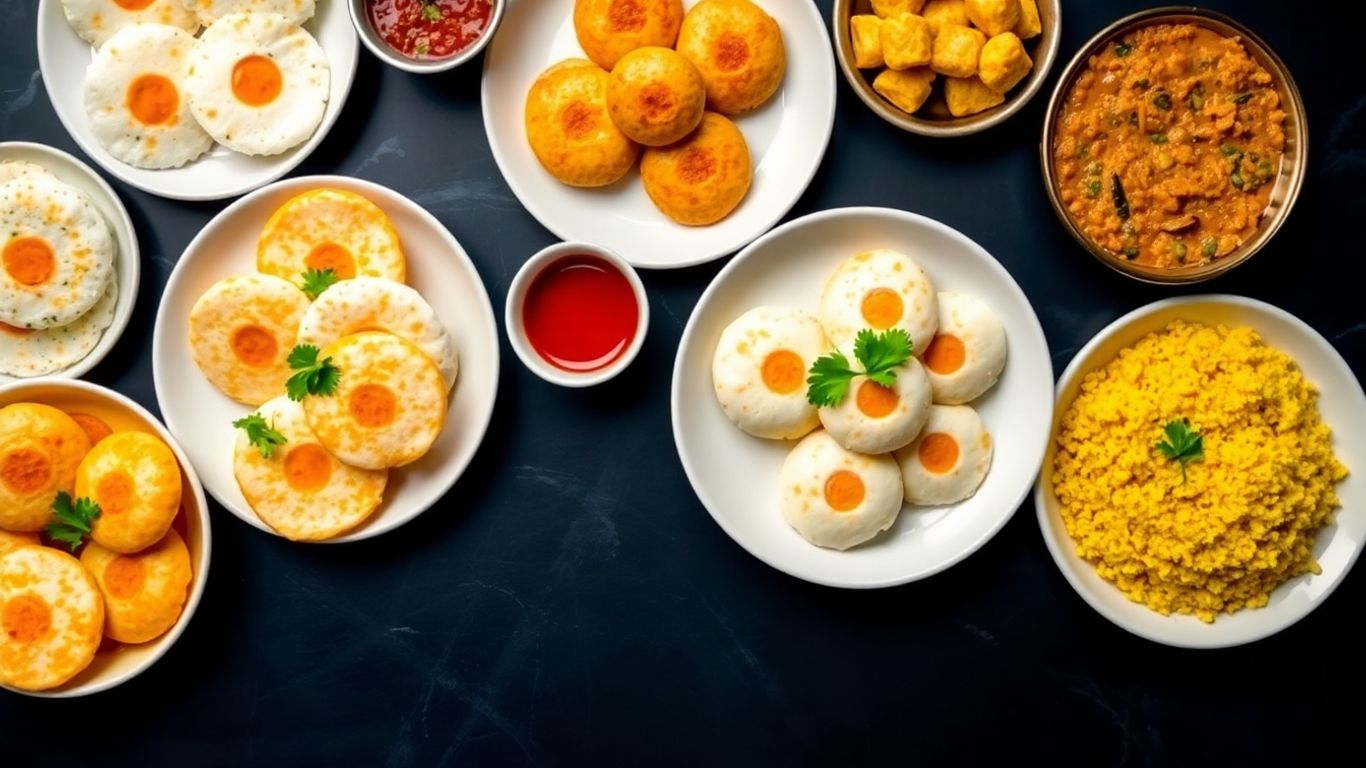 Healthy Indian breakfast dishes for weight loss.