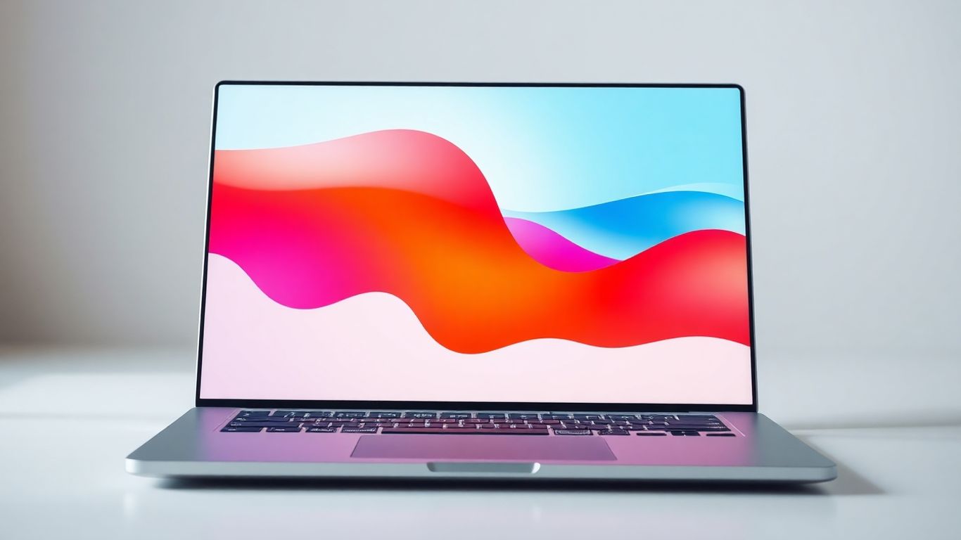 Modern laptop displaying a user-friendly interface.