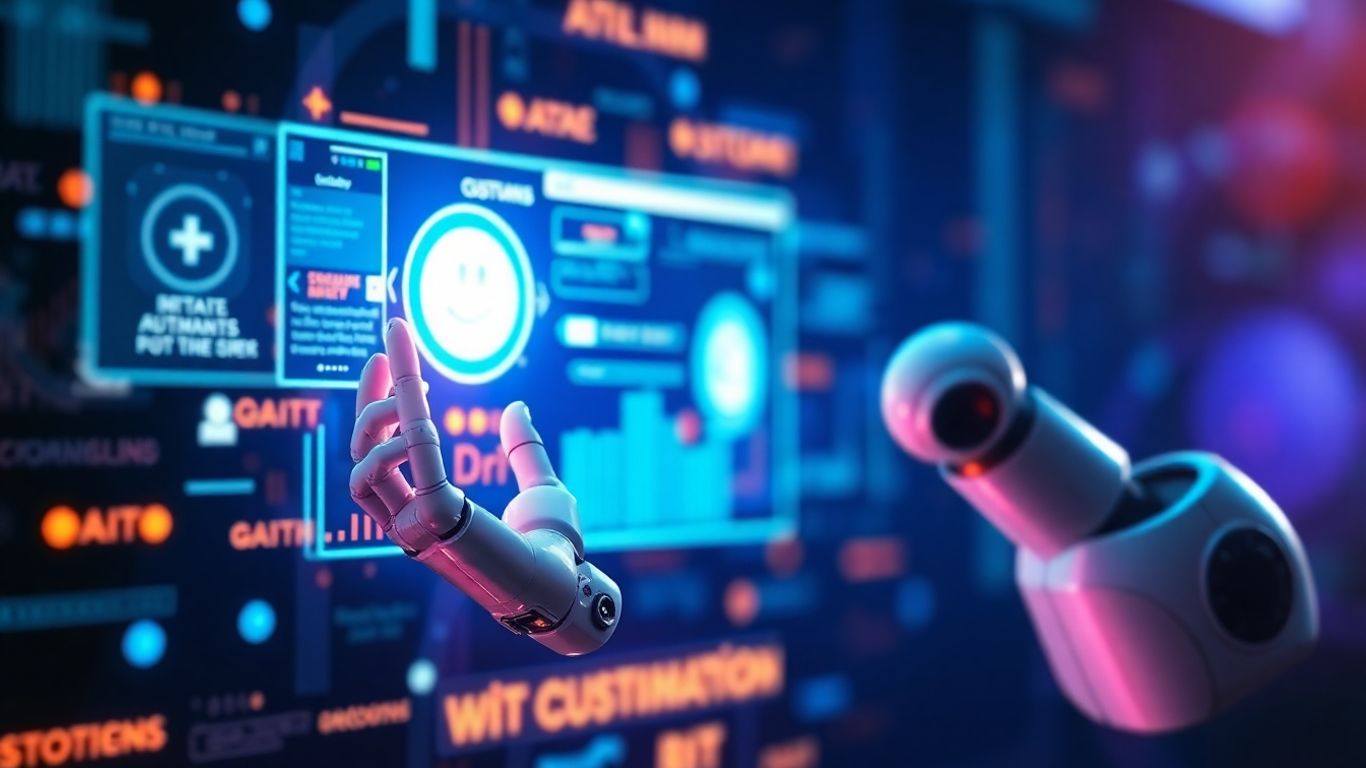 AI customer service automation infographic