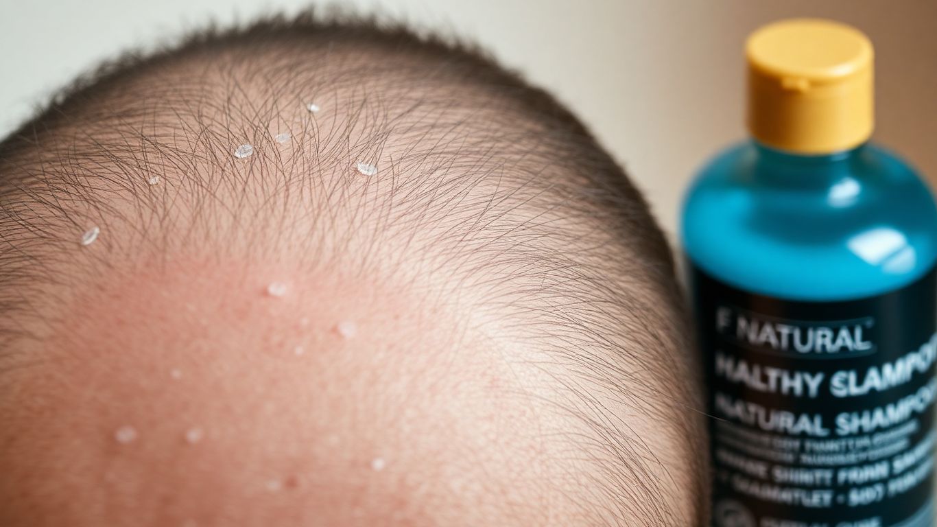 Schuppenflechte Shampoo Kopfhaut Flocken Flasche