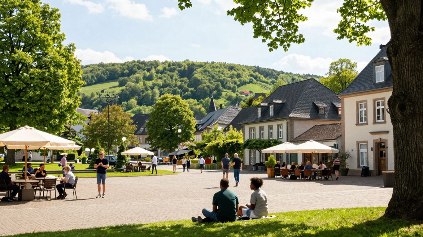Langes Pfingstwochenende in Nordrhein-Westfalen mit sonnigen Landschaften.