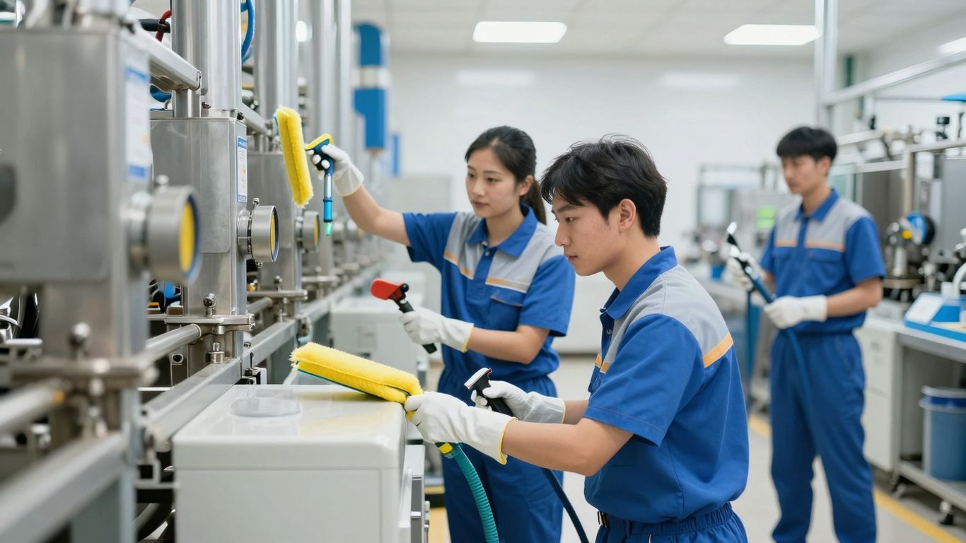 Nettoyage technique industriel par des professionnels.