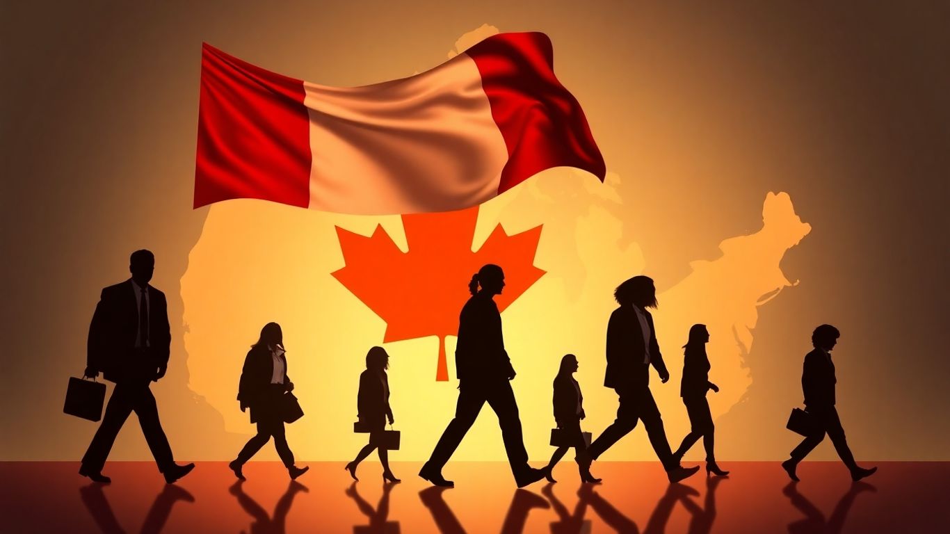 Canada attracts skilled workers from the US.