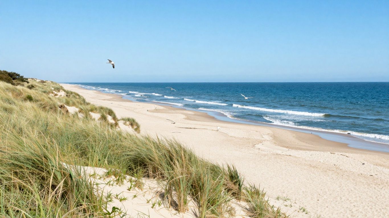 Sylt Strand mit Dünen und Meer