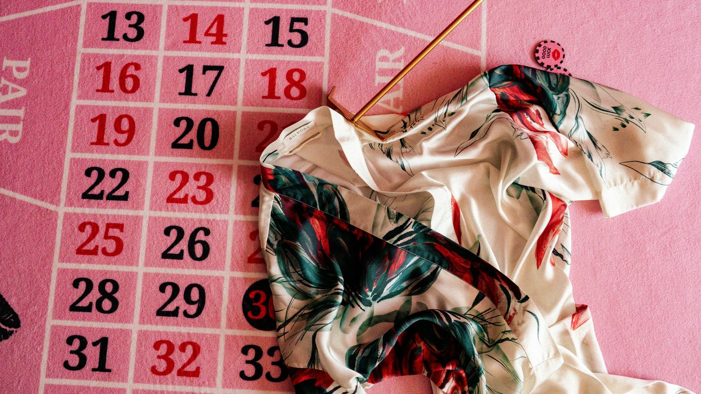 A piece of clothing sitting on top of a table