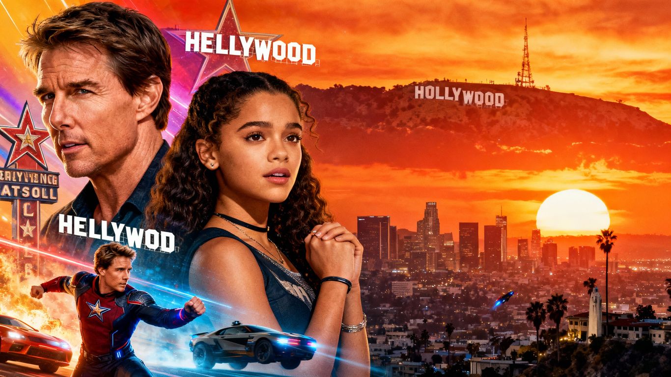 Hollywood landmarks and movie stars