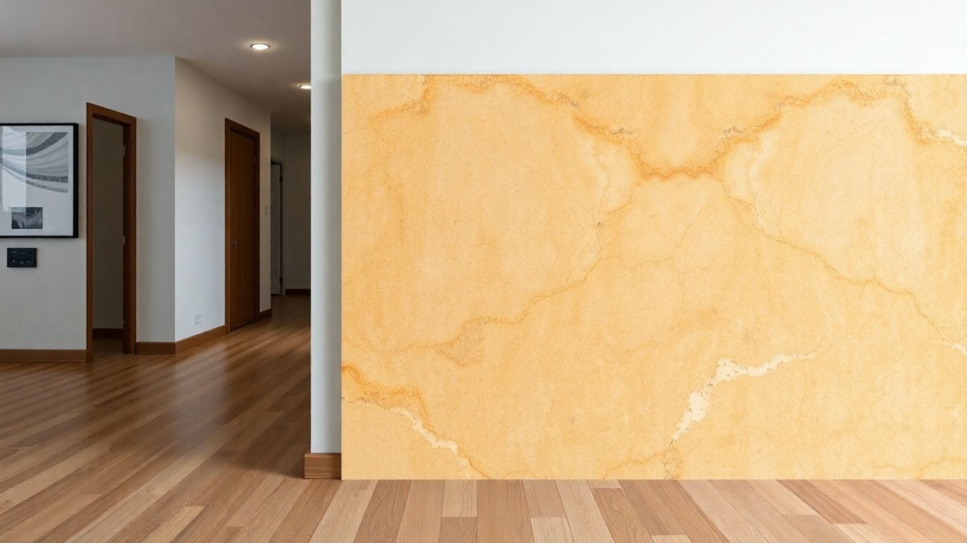 Scabos travertine marble border against elegant home decor