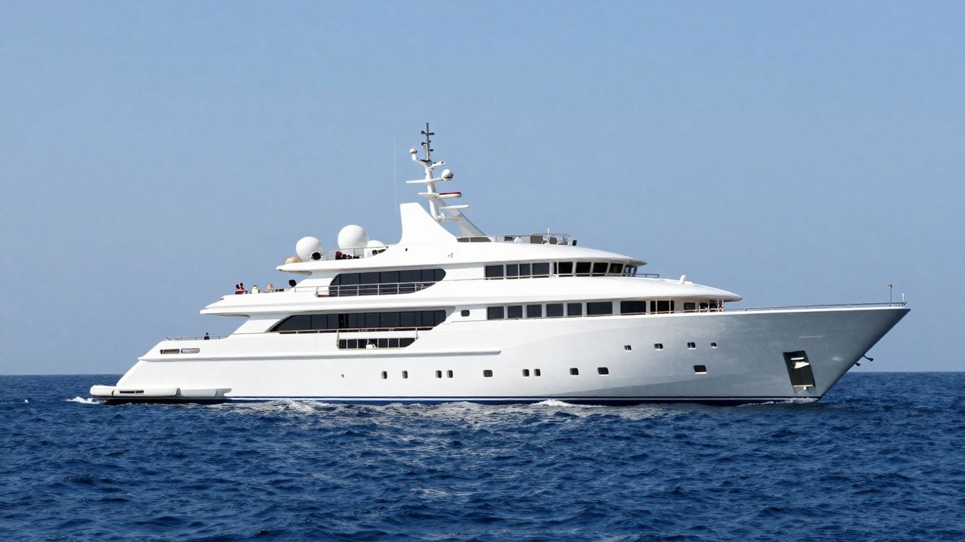 My Seanna yacht sailing on the ocean