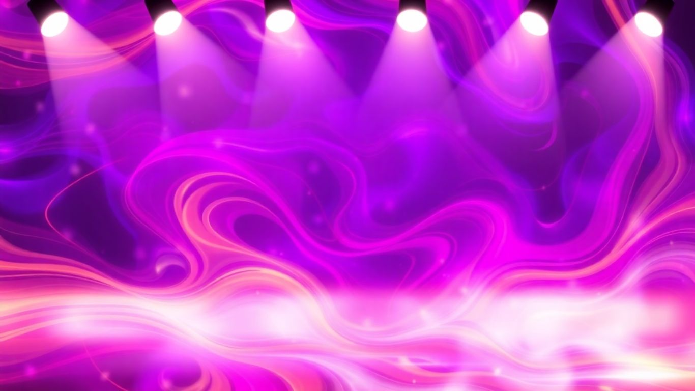 Abstract colourful background with spotlight effects.