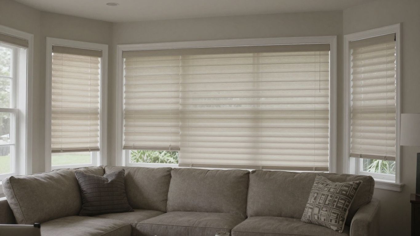 Custom blinds installed in an Avon, IN home.