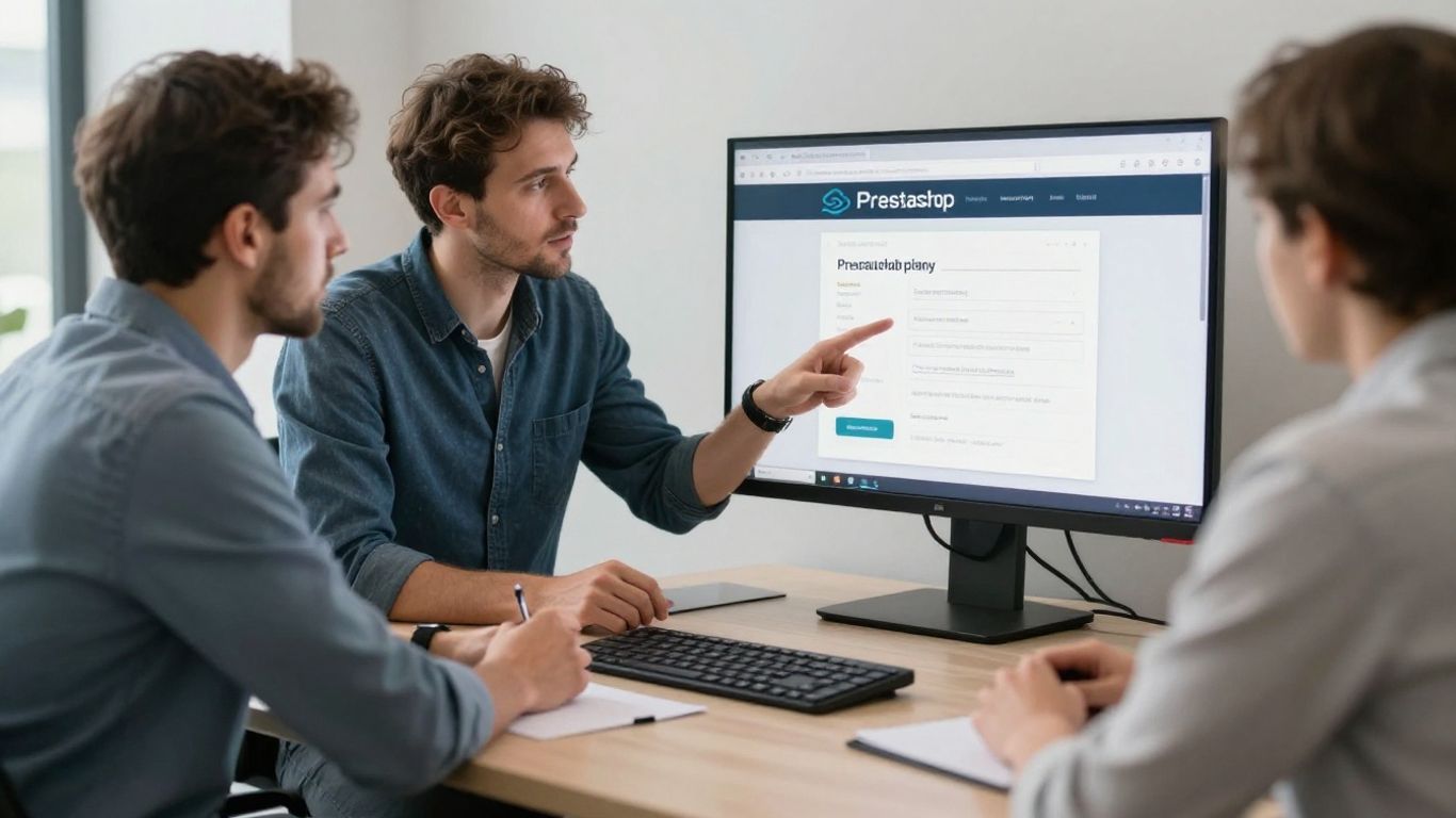 Consultant aidant à la création d'un site PrestaShop