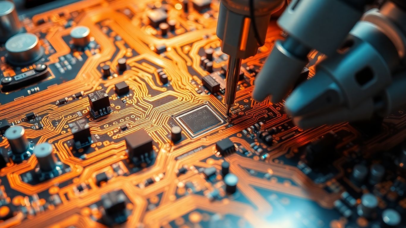 Mastering Automotive PCB Assembly: Your Guide to Reliable Electronic Manufacturing 3 Automotive PCB assembly with components and circuitry.