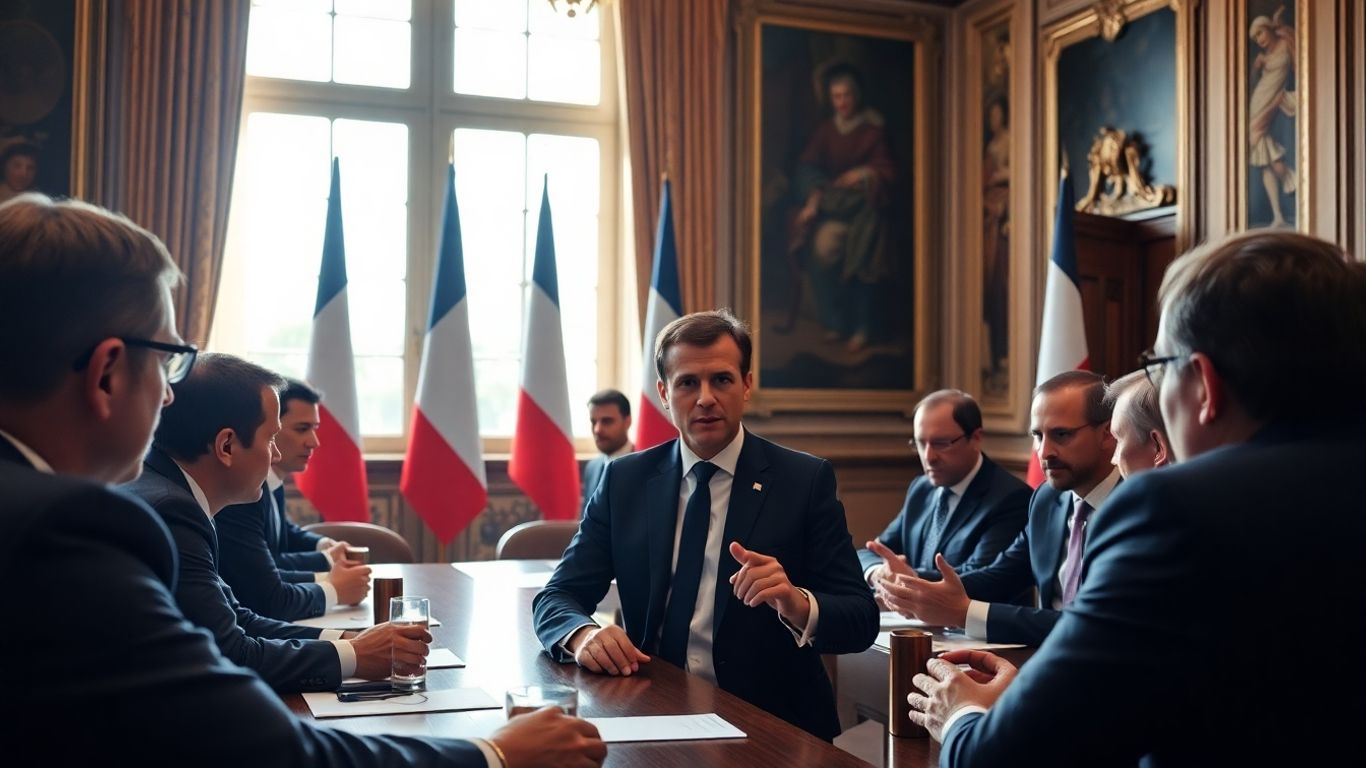 Réunion politique tendue à l’Élysée avec Emmanuel Macron