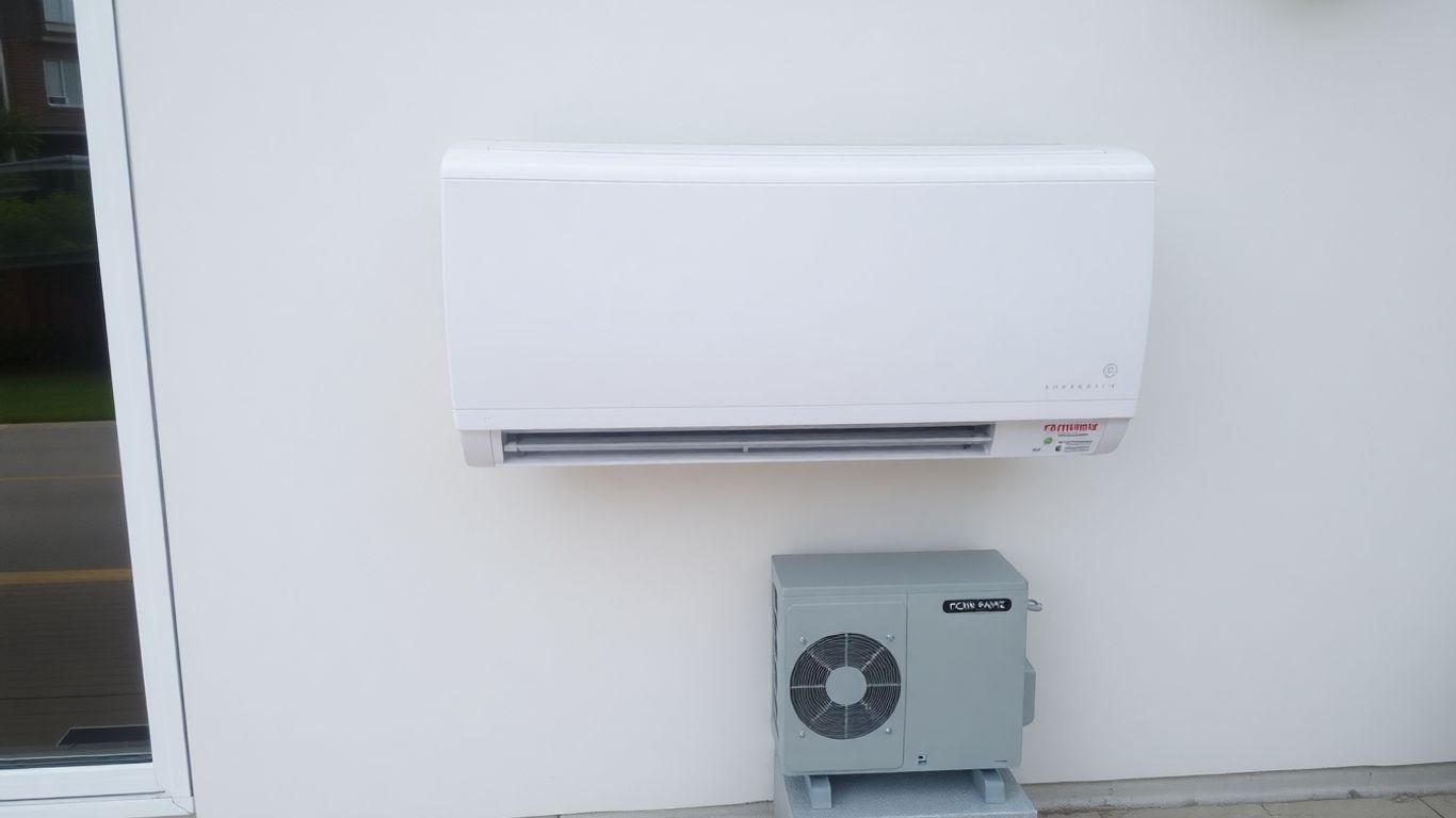 Climatiseur monosplit avec unité intérieure et extérieure