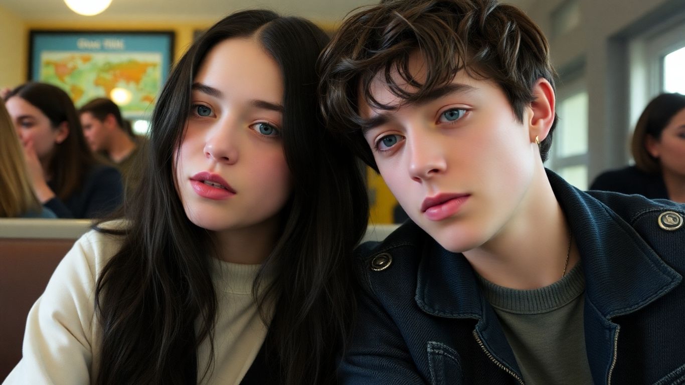 Billie Eilish and Nat Wolff together.