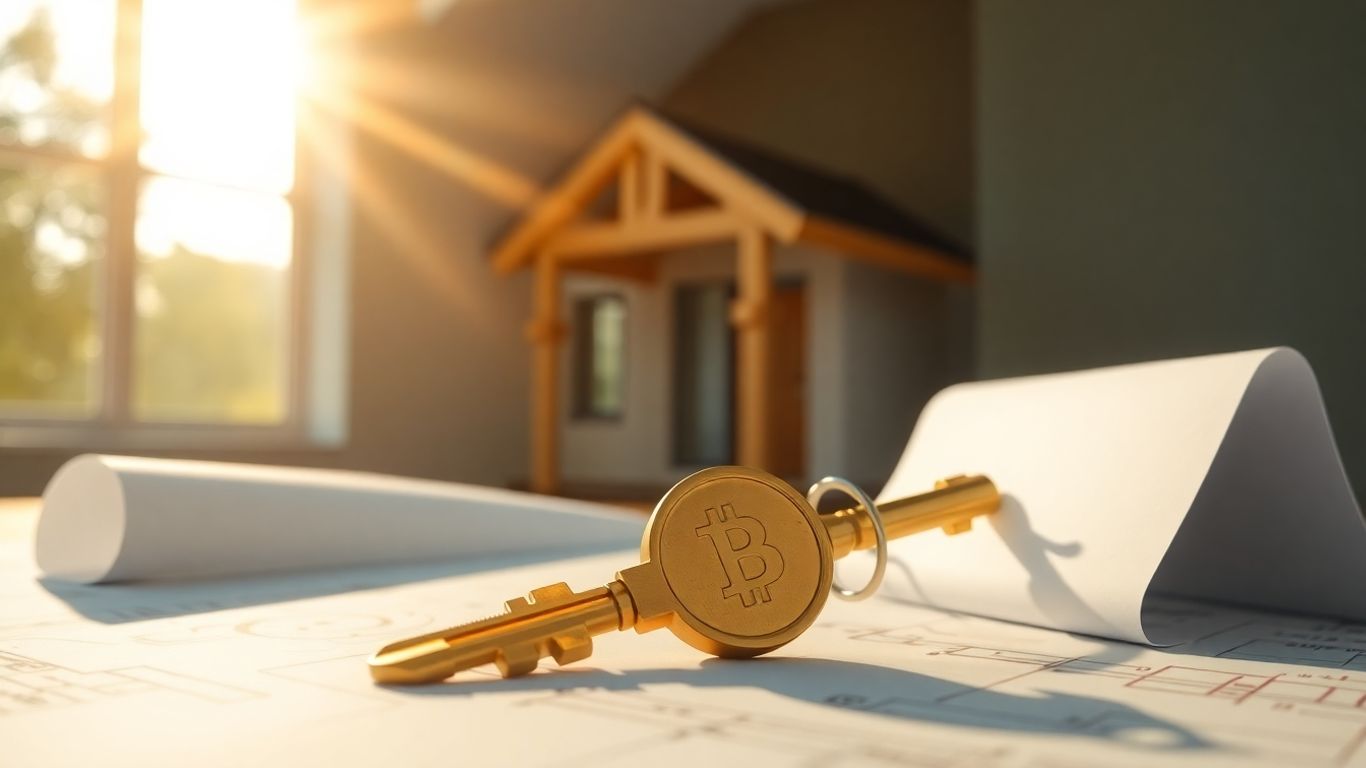 Casa moderna con llave dorada, seguro de alquiler.