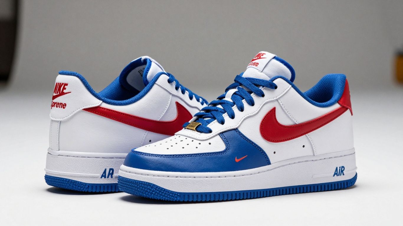 Supreme x Nike Air Force 1 2025 pantofi sport noi.