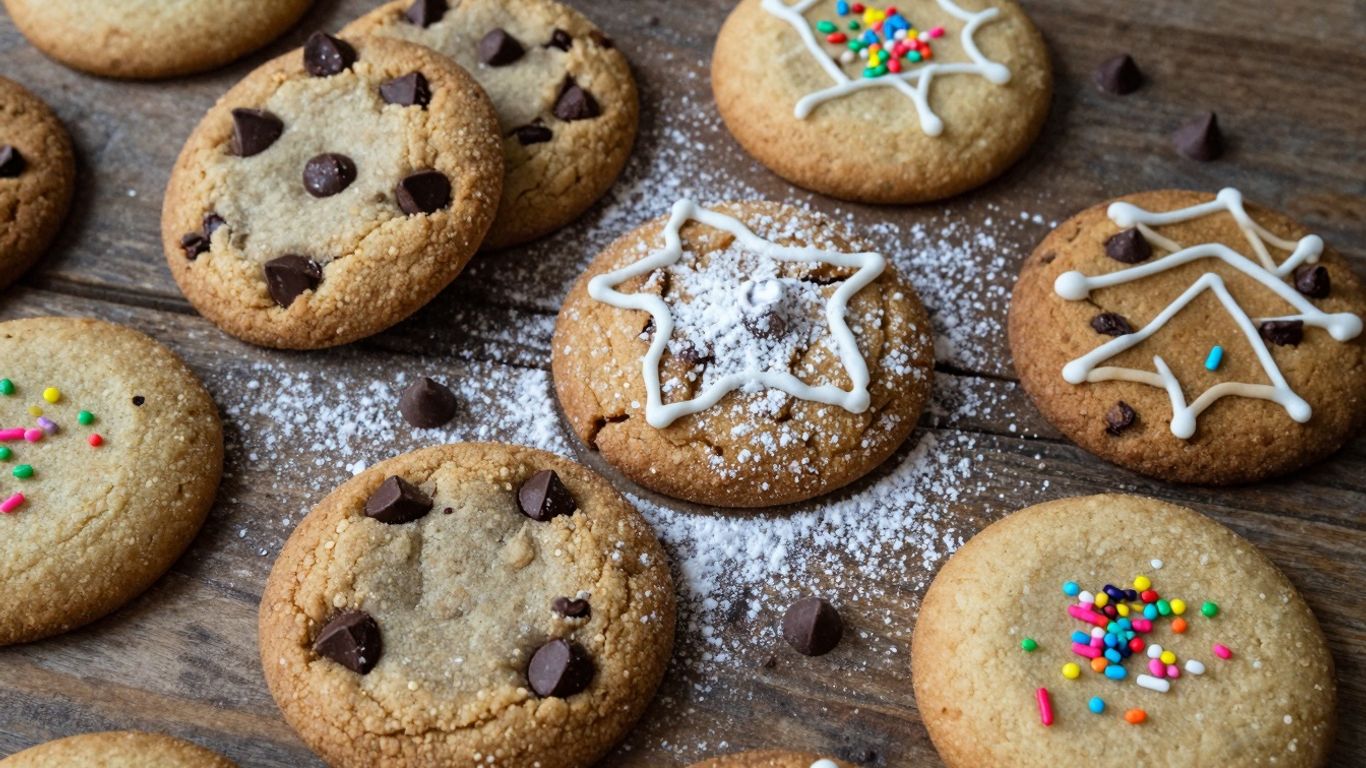 Assortment of delicious cookies for National Cookie Day.