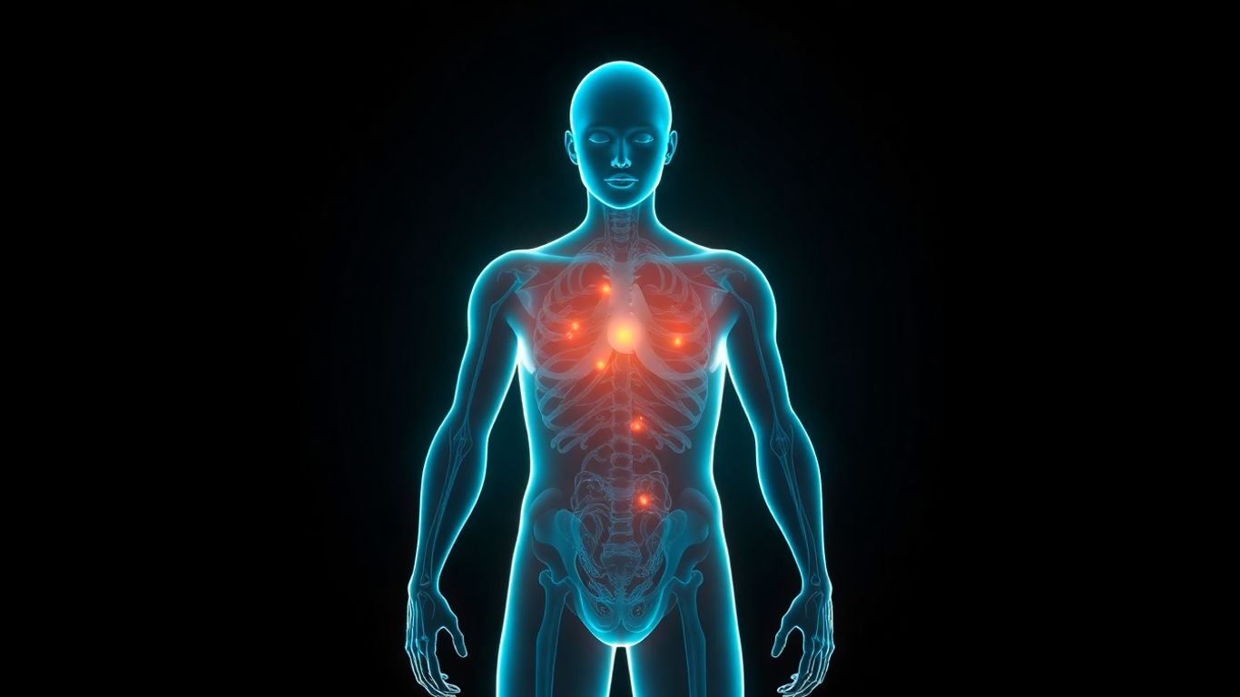 Healthy body with calm, glowing aura.