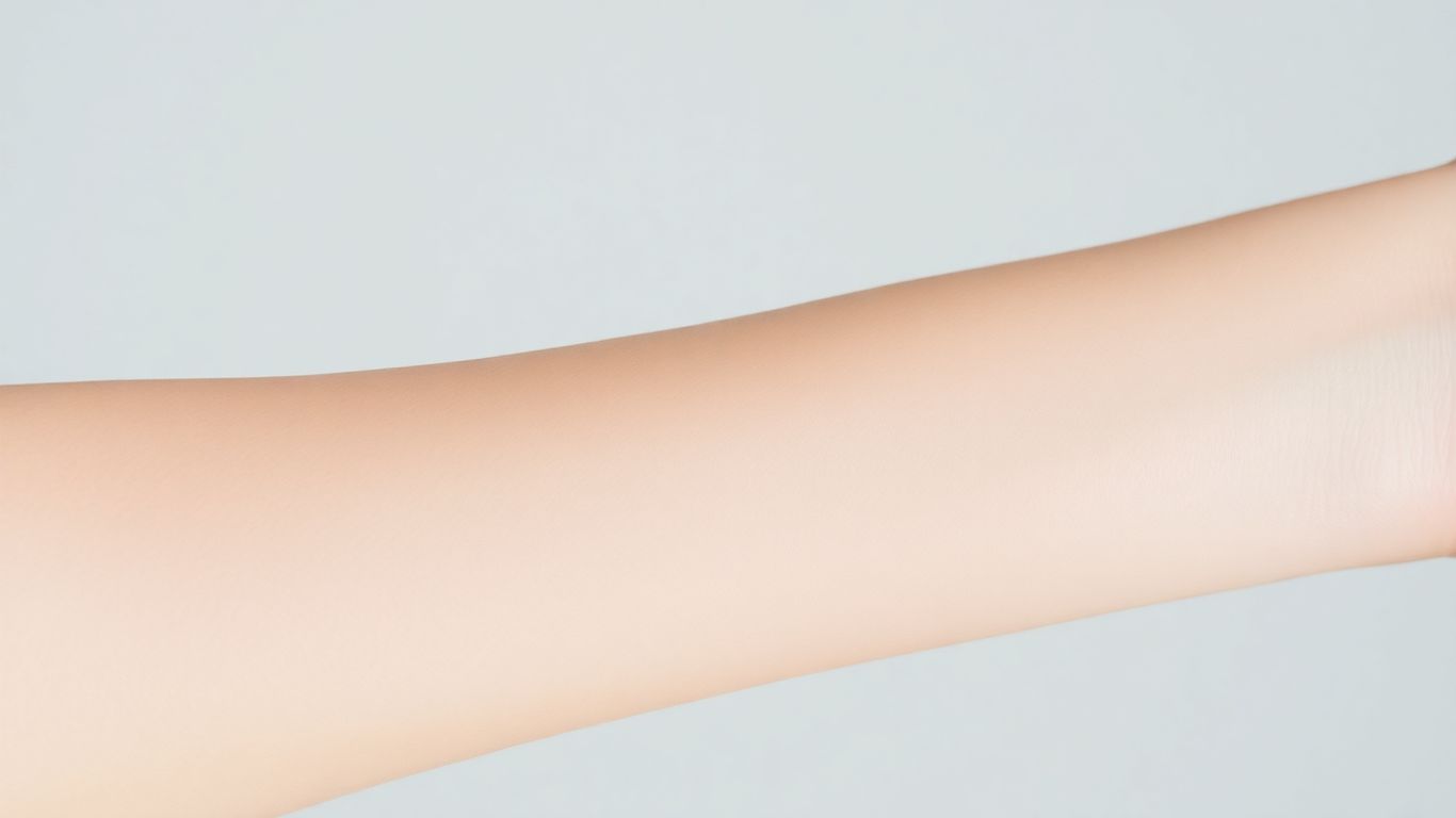 Smooth skin after laser hair removal treatment.