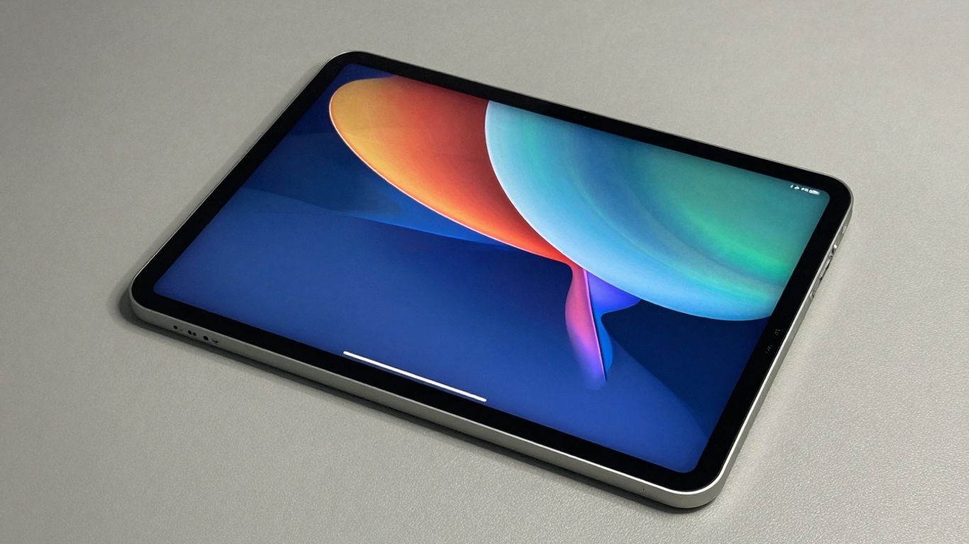 Apple iPad 11-inch (2025) tablet op een oppervlak.