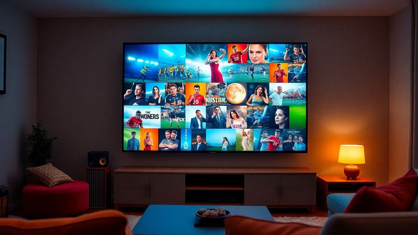 Canadian IPTV service displaying entertainment.