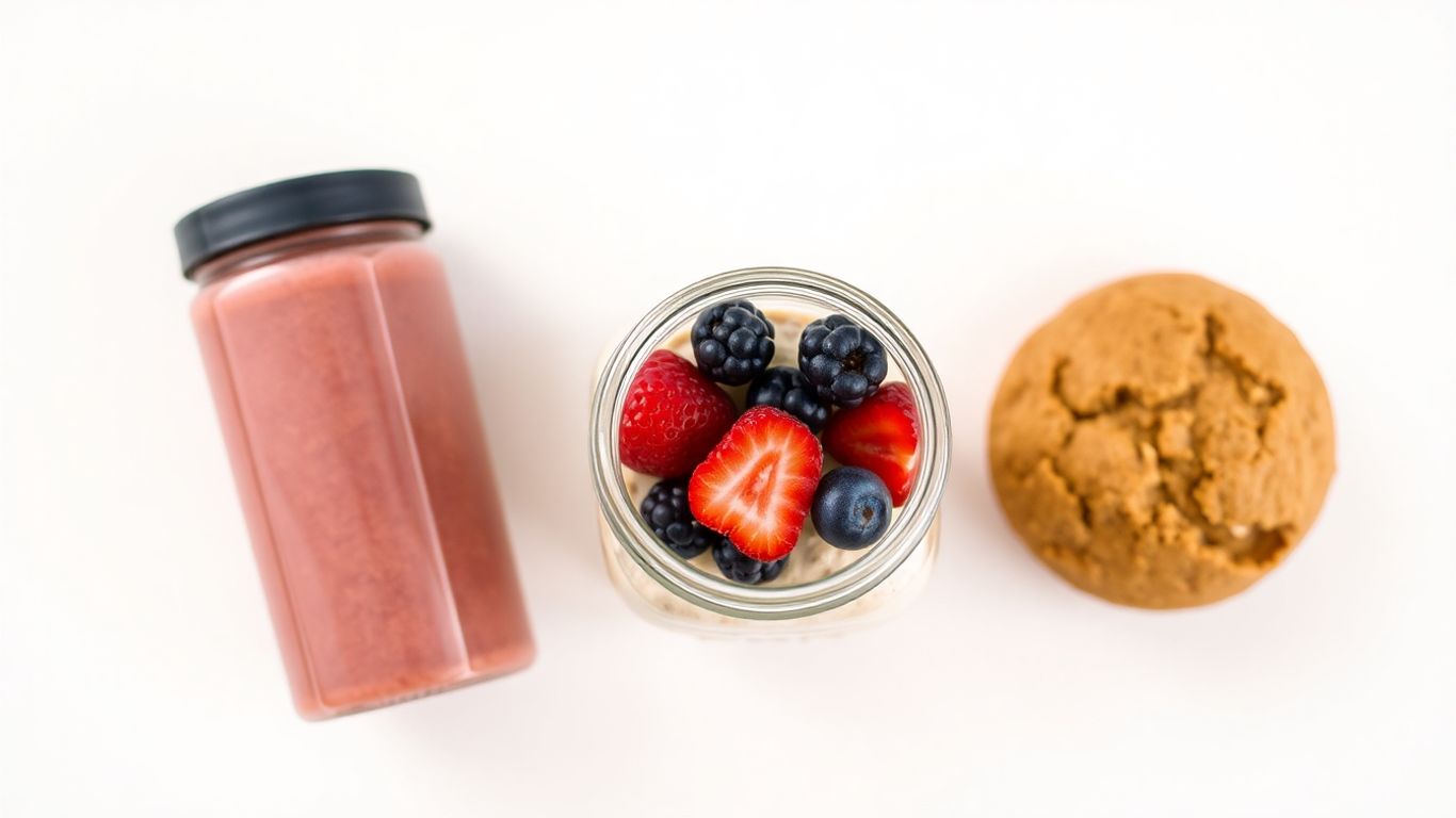 Healthy breakfast on the go